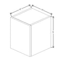 CNC Classic Broadway Graphite 12" W X 15" H Single Door Wall Cabinet