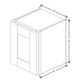 Fabuwood Allure Galaxy Biscuit 12" W X 15" H X 12" D Single Door Wall Cabinet