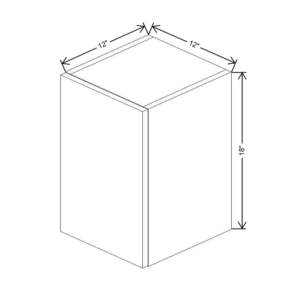 CNC Classic Broadway Cobalt 12" W X 18" H Single Door Wall Cabinet