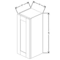 Fabuwood Allure Galaxy Natural Oak 12" W X 30" H X 12" D  Single Door Wall Cabinet