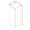 CNC Concord Park Avenue Ocean 12" W X 36" H Single Door Wall Cabinet