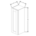 Fabuwood Allure Galaxy Mocha 12" W X 36" H X 12" D  Single Door Wall Cabinet