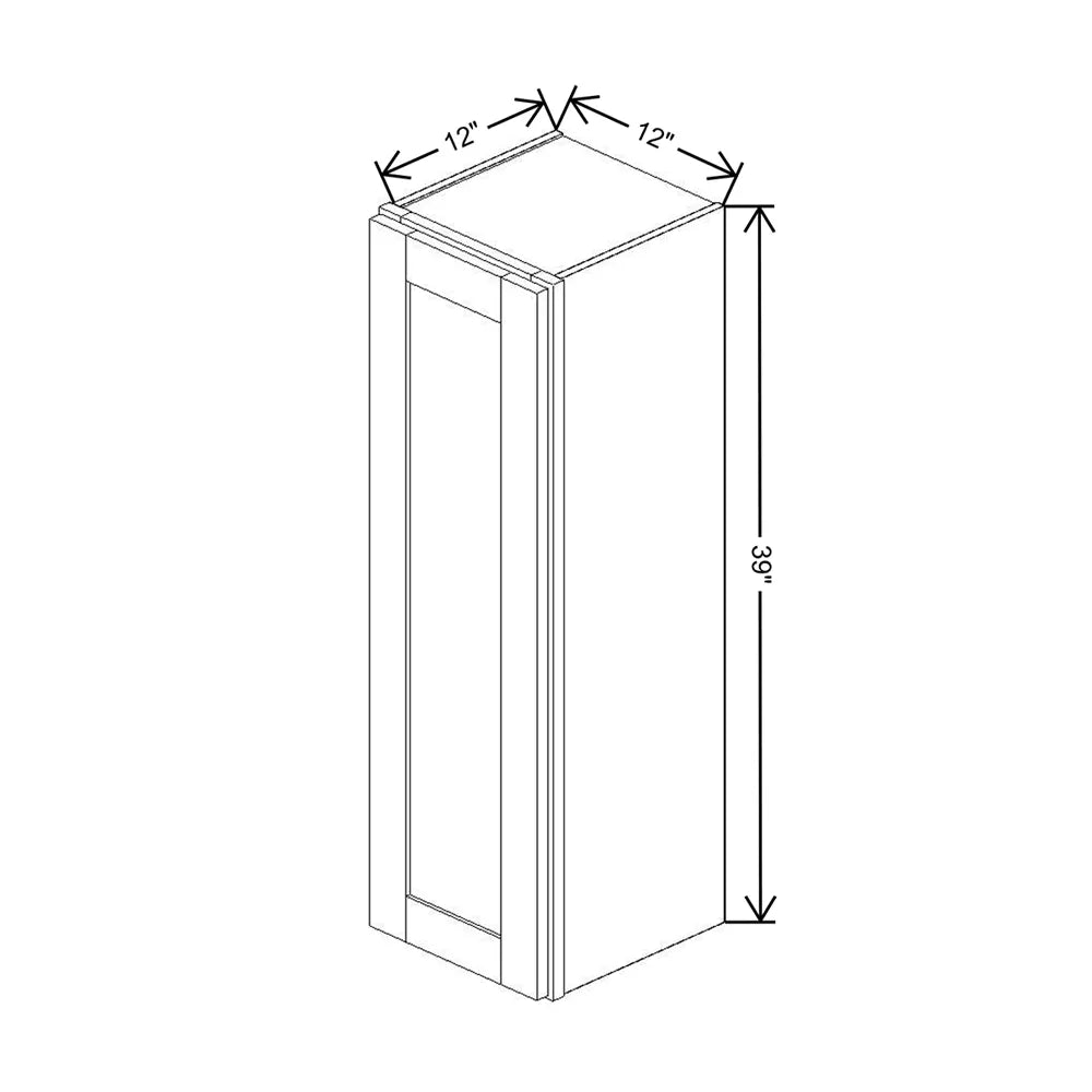 Fabuwood Allure Galaxy Elderberry 12" W X 39" H X 12" D  Single Door Wall Cabinet