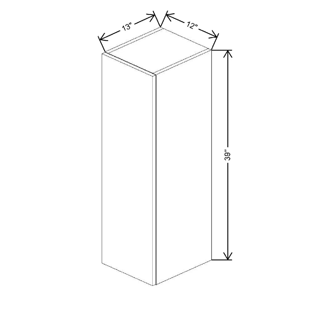Fabuwood Ovela Catalina Rosales 2 12" W X 39" H X 12" D  Single Door Wall Cabinet
