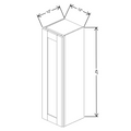 Fabuwood Allure Galaxy Mocha 12" W X 42" H X 12" D  Single Door Wall Cabinet