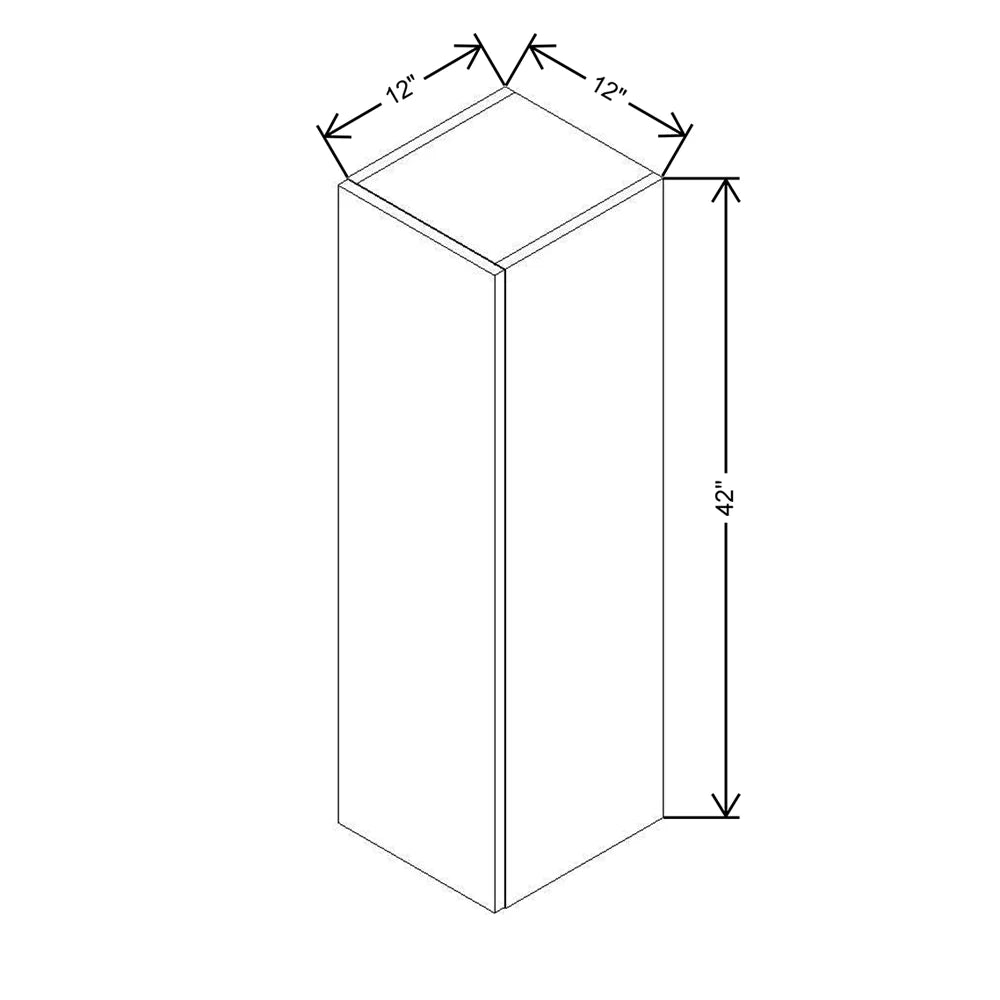 CNC Classic Broadway Nimbus 12" W X 42" H Single Door Wall Cabinet