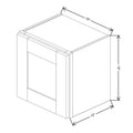 Fabuwood Allure Galaxy Biscuit 15" W X 15" H X 12" D Single Door Wall Cabinet