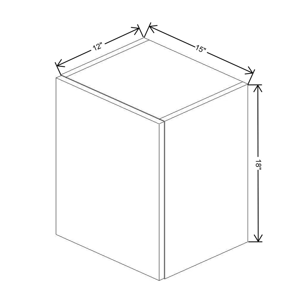 CNC Classic Milano Seaside 15" W X 30" H Aluminum Frame Glass Door Cabinet - Vertical