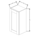 Fabuwood Allure Luna Natural Oak 15" W X 30" H X 12" D  Single Door Wall Cabinet