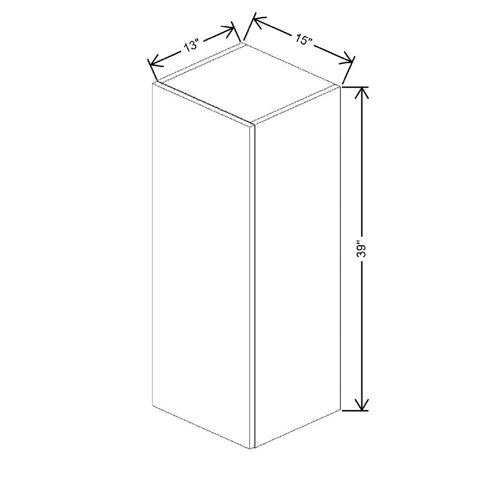 Fabuwood Ovela Catalina Verde Salvia 15" W X 39" H X 12" D  Single Door Wall Cabinet