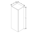 CNC Classic Broadway Walnut 15" W X 42" H Single Door Wall Cabinet
