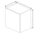 Fabuwood Illume Tuscany Verde Salvia 18" W X 18" H X 12" D Double Door Wall Cabinet