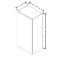 CNC Concord Elegant Dove 18" W X 36" H Single Door Wall Cabinet