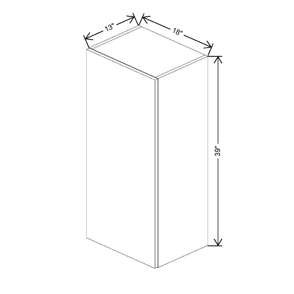 Fabuwood Ovela Catalina Rosales 2 18" W X 39" H X 12" D  Single Door Wall Cabinet