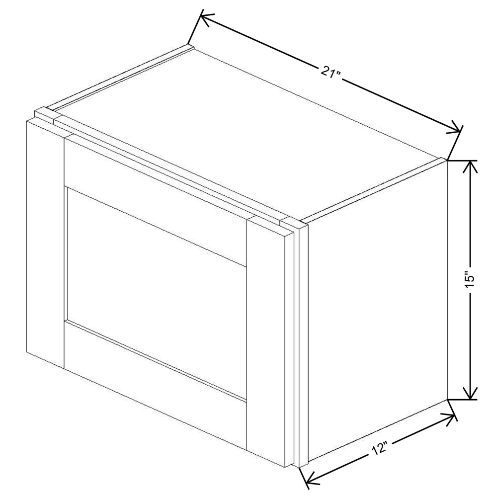 Fabuwood Allure Fusion Orchid Purple 21" W X 15" H X 12" D  Single Door Wall Cabinet