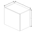 Fabuwood Illume Tuscany Nocce 3 21" W X 18" H X 12" D Double Door Wall Cabinet