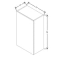 CNC Classic Milano Seaside 21" W X 36" H Single Door Wall Cabinet