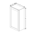 Fabuwood Allure Galaxy Dark Aqua 21" W X 39" H X 12" D  Single Door Wall Cabinet