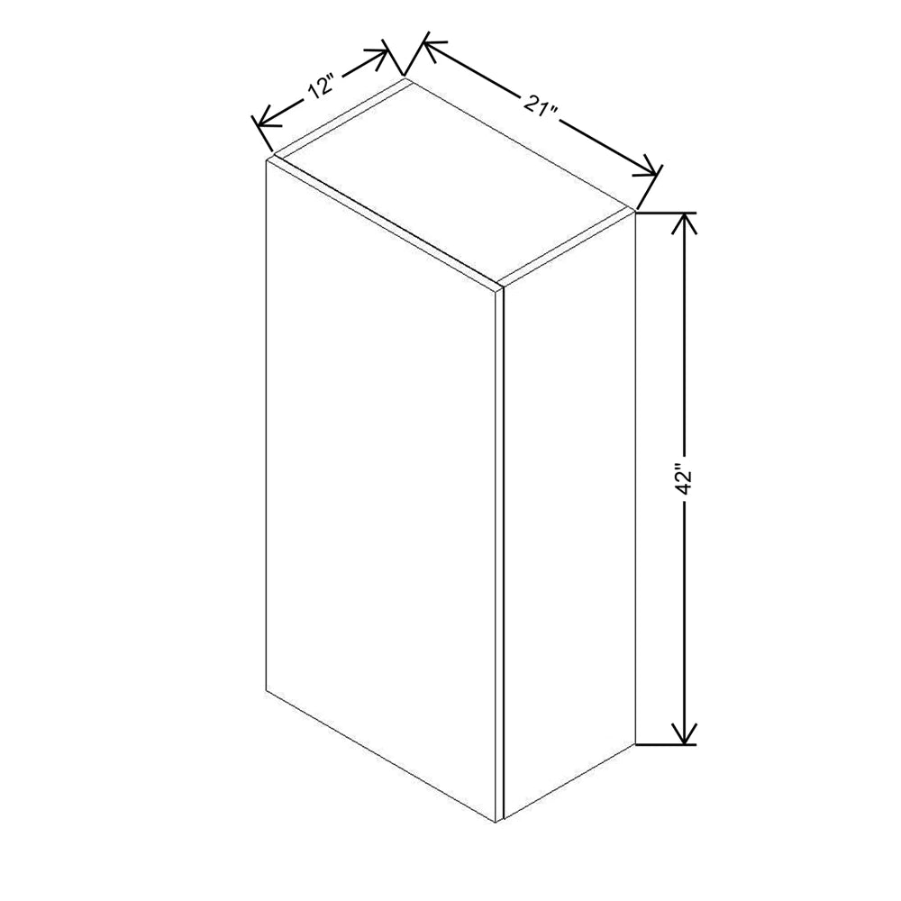CNC Luxor Harvest 21" W X 42" H Single Door Wall Cabinet
