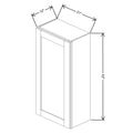 Fabuwood Allure Galaxy Biscuit 21" W X 42" H X 12" D Single Door Wall Cabinet