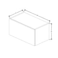 Fabuwood Illume Catalina Como Ash 1 24" W x 12" H x 13" D Lift Up Wall Cabinet