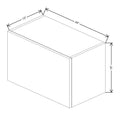 Fabuwood Illume Tuscany Verde Salvia 24" W x 15" H x 13" D Lift Up Wall Cabinet