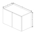 CNC Classic Milano Dune 24" W X 15" H Double Door Wall Cabinet