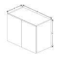 CNC Classic Broadway Cotton 24" W X 18" H Double Door Wall Cabinet