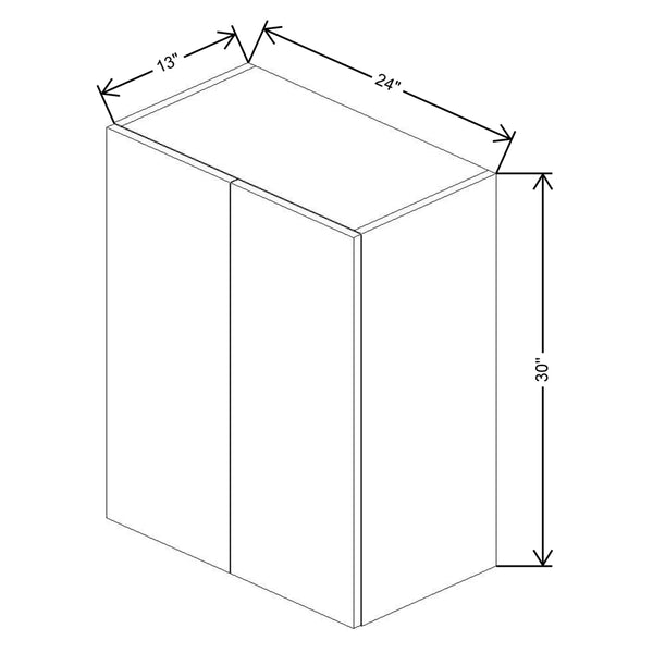 Fabuwood Ovela Catalina Rosales 1 24" W X 30" H X 13" D Double Door Wall Cabinet