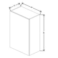 Fabuwood Illume Tuscany Como Ash 2 24" W x 36" H x 13" D Single Door Wall Cabinet