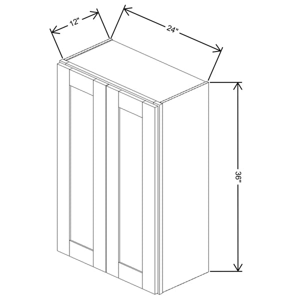 Fabuwood Allure Fusion Macadamia Beige Double Door Wall Cabinet