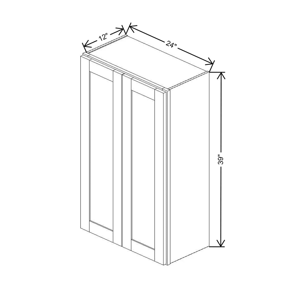 Fabuwood Allure Galaxy Natural Oak 24" W X 39" H X 12" D  Single Door Wall Cabinet