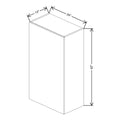 Fabuwood Illume Catalina Olmo 3 24" W x 42" H x 13" D Single Door Wall Cabinet