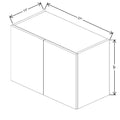 Fabuwood Illume Catalina Nocce 3 27" W X 18" H X 12" D Double Door Wall Cabinet