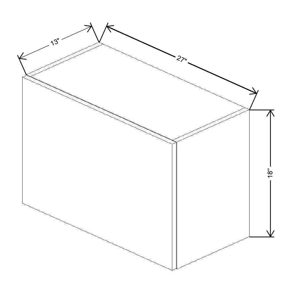Fabuwood Ovela Tuscany Rosales 3 27" W x 18" H x 13" D Lift Up Wall Cabinet