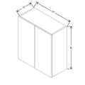 CNC Classic Broadway Nimbus 27" W X 30" H Double Door Wall Cabinet
