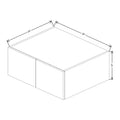 CNC Classic Broadway Graphite 30" W X 12" H X 24" D Double Door Wall Cabinet