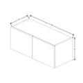 CNC Classic Milano Polar White 30" W X 12" H Double Door Wall Cabinet