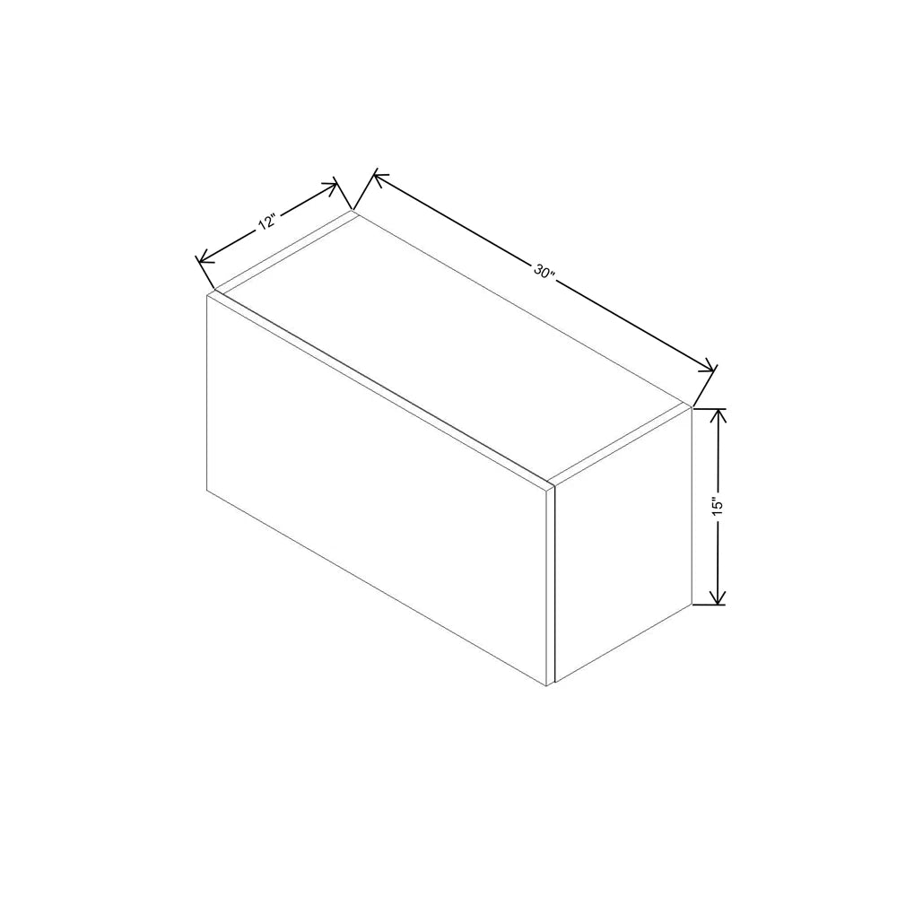 CNC Classic Milano Seaside 30" W X 15" H Horizontal Wall Cabinet