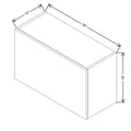 CNC Classic Milano Snow 30" W X 18" H Horizontal Wall Cabinet