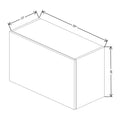 Fabuwood Illume Catalina Bianco Gloss 30" W X 18" H X 13" D Lift Up Wall Cabinet