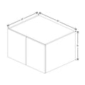 CNC Classic Milano Sunset 30" W X 18" H X 24" D Double Door Wall Cabinet