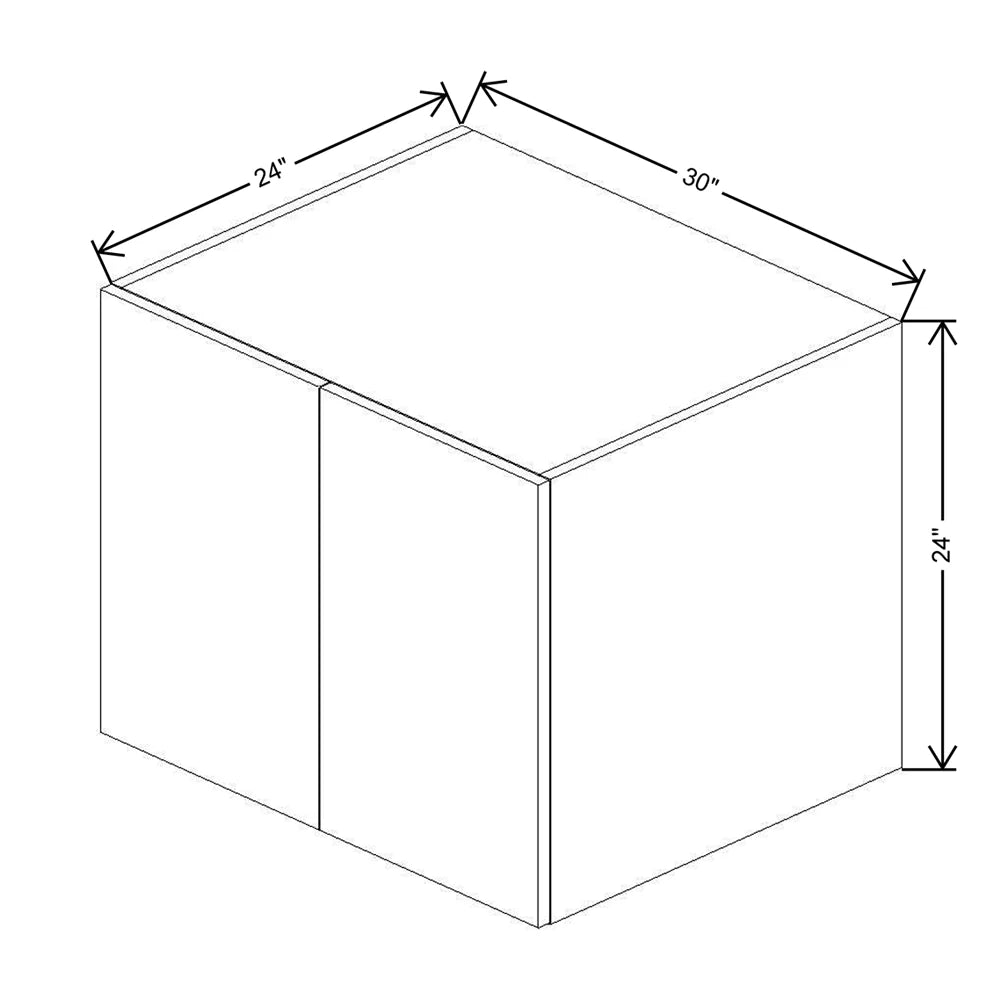 CNC Concord Elegant Ocean 30" W X 24" H X 24" D Double Door Wall Cabinet