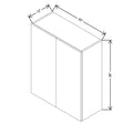CNC Luxor Harvest 30" W X 36" H Double Door Wall Cabinet
