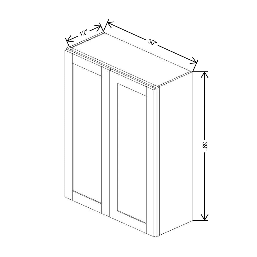 Fabuwood Allure Galaxy Natural Oak 30" W X 39" H X 12" D  Single Door Wall Cabinet