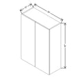CNC Classic Broadway Coastal 30" W X 42" H Double Door Wall Cabinet