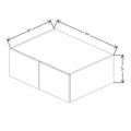 Fabuwood Illume Tuscany Olmo 3 33" W x 12" H x 24" D Double Door Wall Cabinet