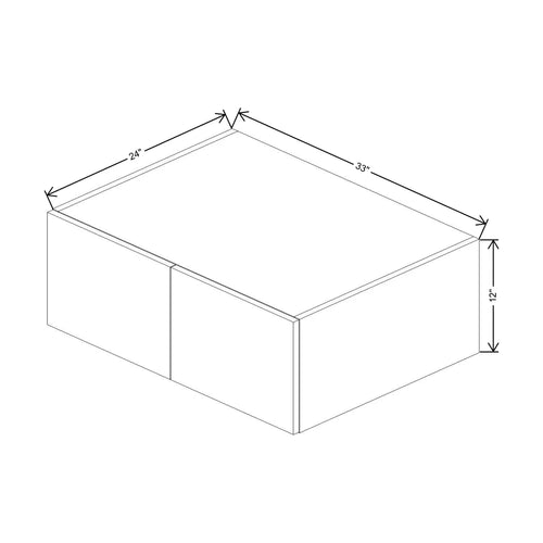CNC Classic Broadway Cobalt 33" W X 12" H X 24" D Double Door Wall Cabinet