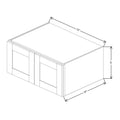 Fabuwood Allure Galaxy Biscuit 33" W X 15" H X 24" D Double Door Wall Cabinet