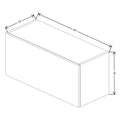 Fabuwood Illume Catalina Blanco Gloss 33" W X 15" H X 13" D Lift Up Wall Cabinet